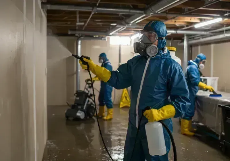 Basement Sanitization and Antimicrobial Treatment process in Orofino, ID